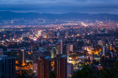 Edificios en la Ciudad de Guatemala