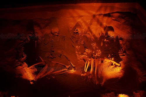 Osamentas del sistema funerario del Templo de Quetzalcoat