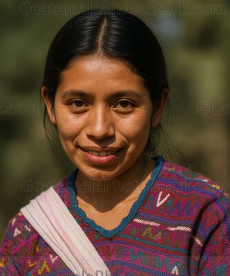 Mujer guatemalteca de etnia maya
