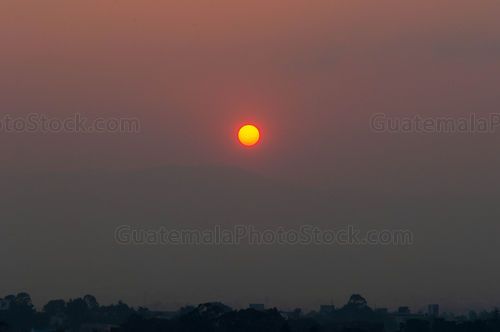 Atardecer desde la Ciudad de Guatemala