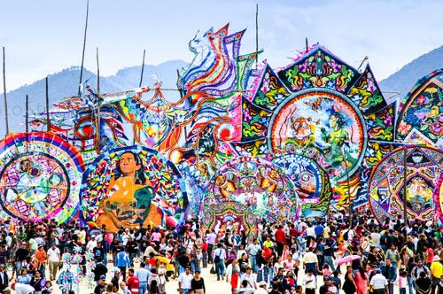 Barriletes gigantes de Sumpango