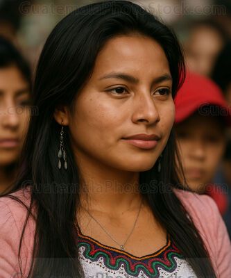Mujer guatemalteca de etnia maya