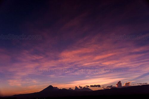 Atardecer sobre la Ciudad de Guatemala