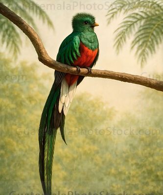 Ilustración de Quetzal