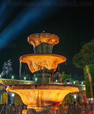 Fuente del parque central de Huehuetenango