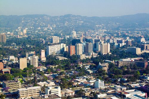 Ciudad de Guatemala desde el aire
