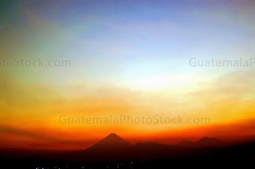Atardecer sobre la Ciudad de Guatemala