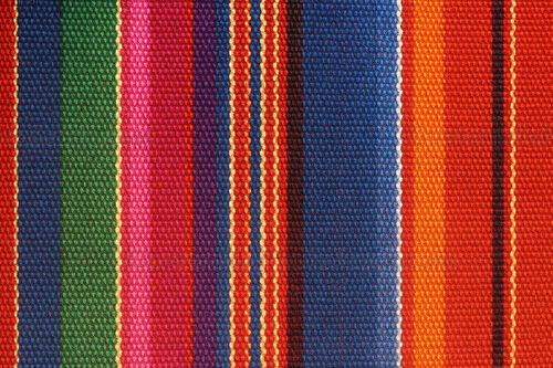 Textil tradicional multicolor