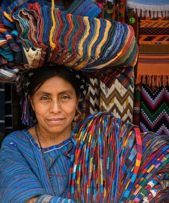 Mujer guatemalteca de etnia maya