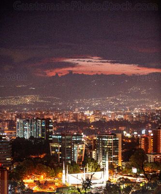 Ciudad de Guatemala de noche