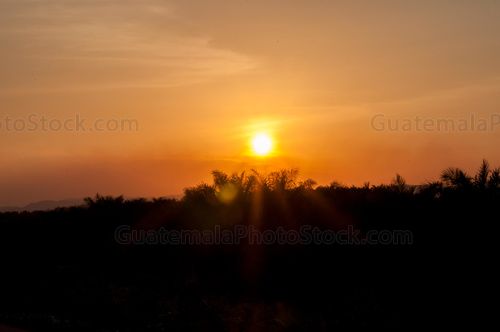 Sol al atardecer