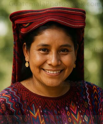 Mujer guatemalteca de etnia maya