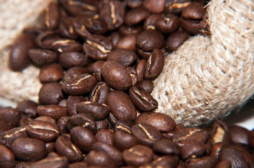 Granos de café tostado