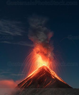 Erupción en el Volcán de Fuego