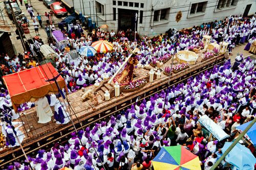 Cortejo procesional de Candelaria