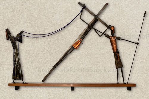 Santo Vía Crucis, Estación XI Jesús es clavado en la cruz