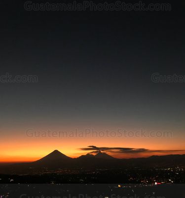 Atardecer sobre la Ciudad de Guatemala