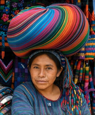 Mujer guatemalteca de etnia maya