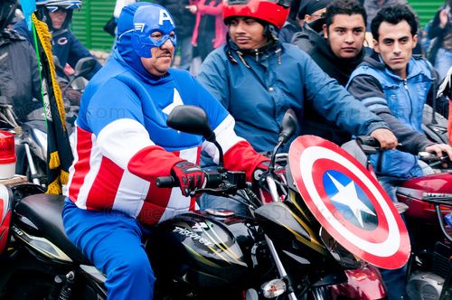 Participante en la Caravana del Zorro