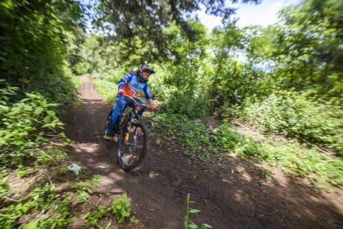Carrera de bicicleta de montaña