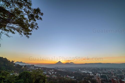 Atardecer sobre la Ciudad de Guatemala