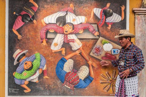 Mural en San Juan La Laguna