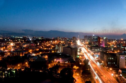 Ciudad de Guatemala de noche