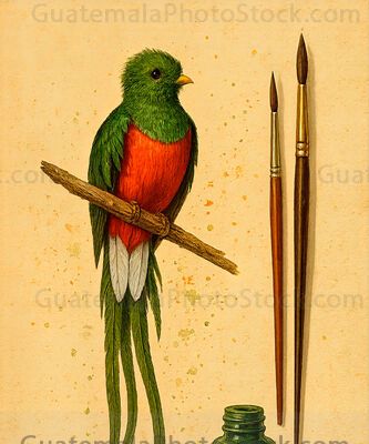 Ilustración de Quetzal