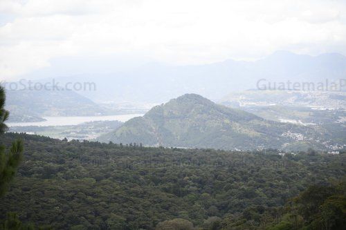 Paisjaje hacia el lago de Amatitlán