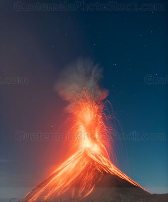 Erupción del Volcán de Fuego