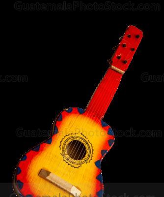 Guitarra de juguete, artesania de madera