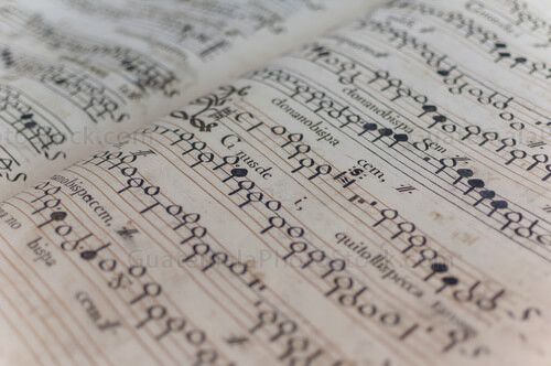 Partitura de canto para misa
