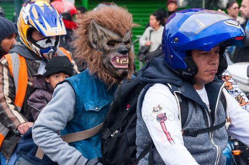Participante en la Caravana del Zorro