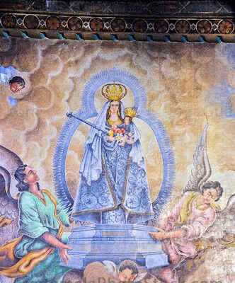 Pintura de la Virgen de Candelaria de Chiantla