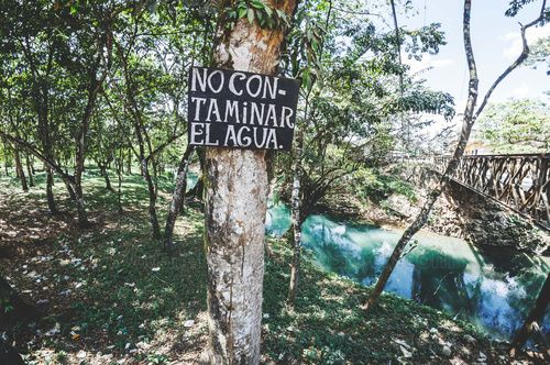 No contaminar el agua