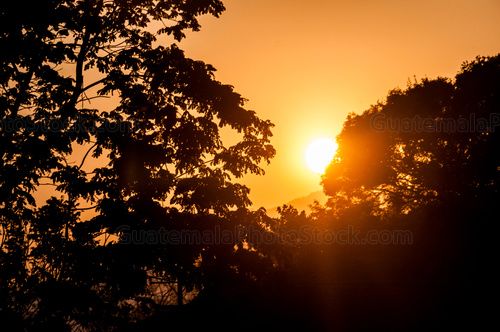 Sol al atardecer