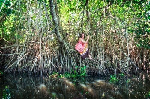Modelo en el Bosque de Mangle